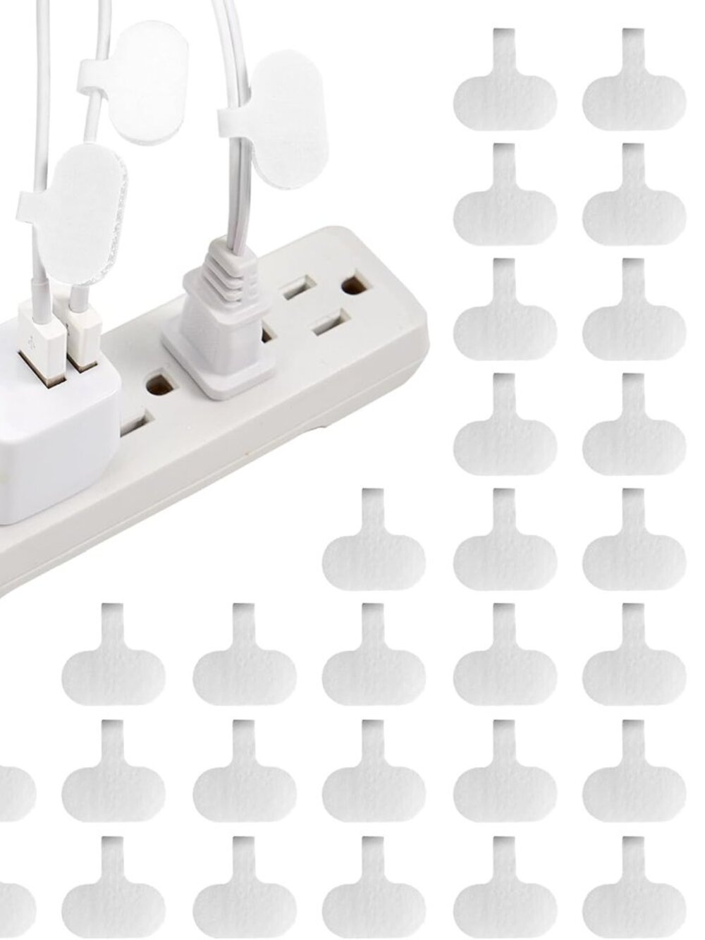 Cable Labels by , Regular, White 36 Pack - Write On Cord Labels, Wire Labels, Ca